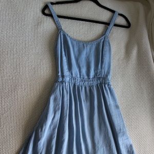 Garage Light Blue Open Back Dress